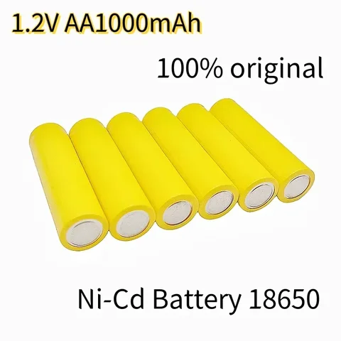 100% оригинал18650 1,2 В AA 1000 мАч Ni-Cd высококачественная аккумуляторная батарея lpega подходит для часов игрушек