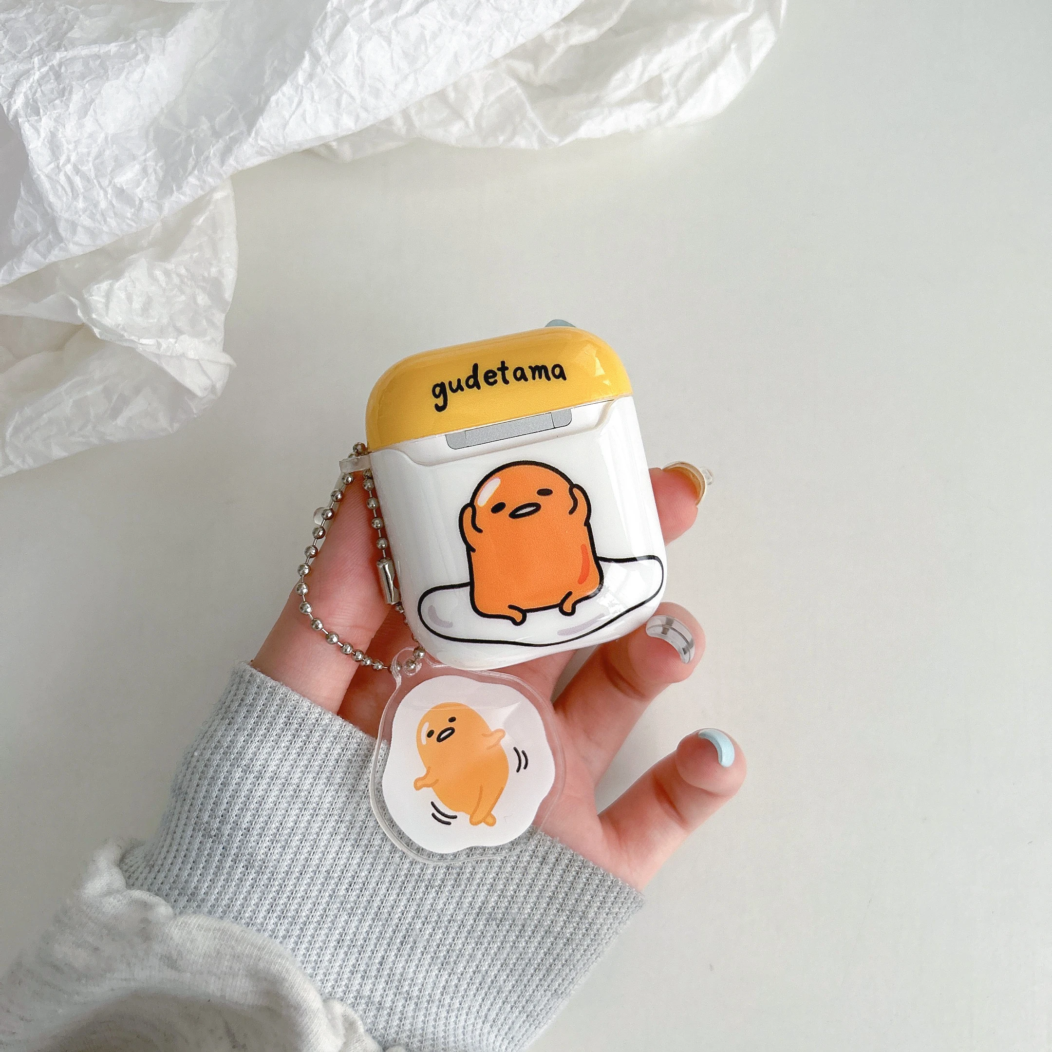 Мягкий силиконовый чехол для наушников Sanrio Gudetama
