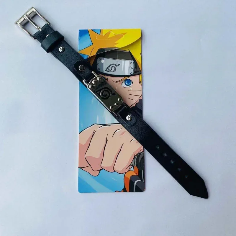 Кожаный браслет Naruto Sasuke для мужчин и женщин регулируемая модная индивидуальная