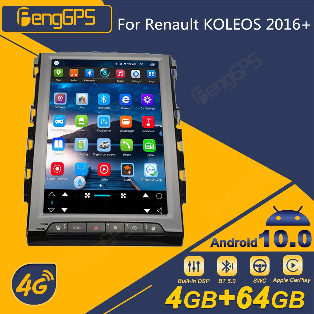 

For Renault KOLEOS 2016+ Android Car Radio Tesla Screen 2Din Stereo Receiver Autoradio Multimedia Player GPS Navi Head Unit