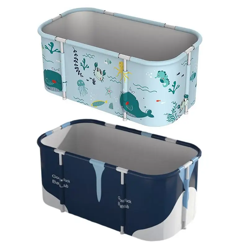 

Portable Bathtub Large Capacity Foldable Bathtub Efficiently Maintaining Hot & Cold Temperature Bathroom Folding SPA Tub For