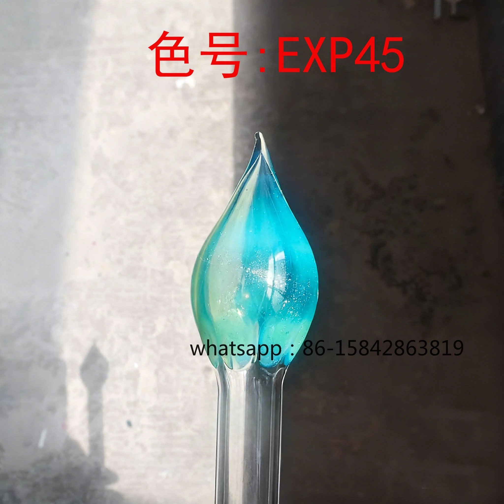 Фото EXP45 Solaka Green Gold Star Rod, стеклянный стержень для розжига, цветной глазурованный твердый материал №2