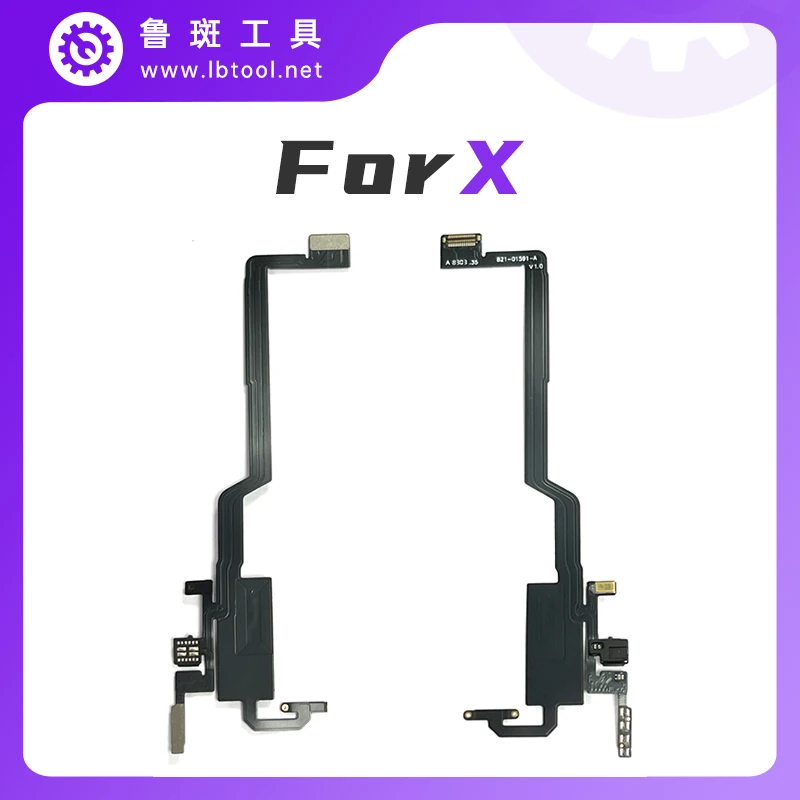 

Original Ear Earpiece Flex For iPhone X Xs Max XR 11 11PROMAX Proximity Light Sensor Sound Earphone Speaker Flex Cable Assembly