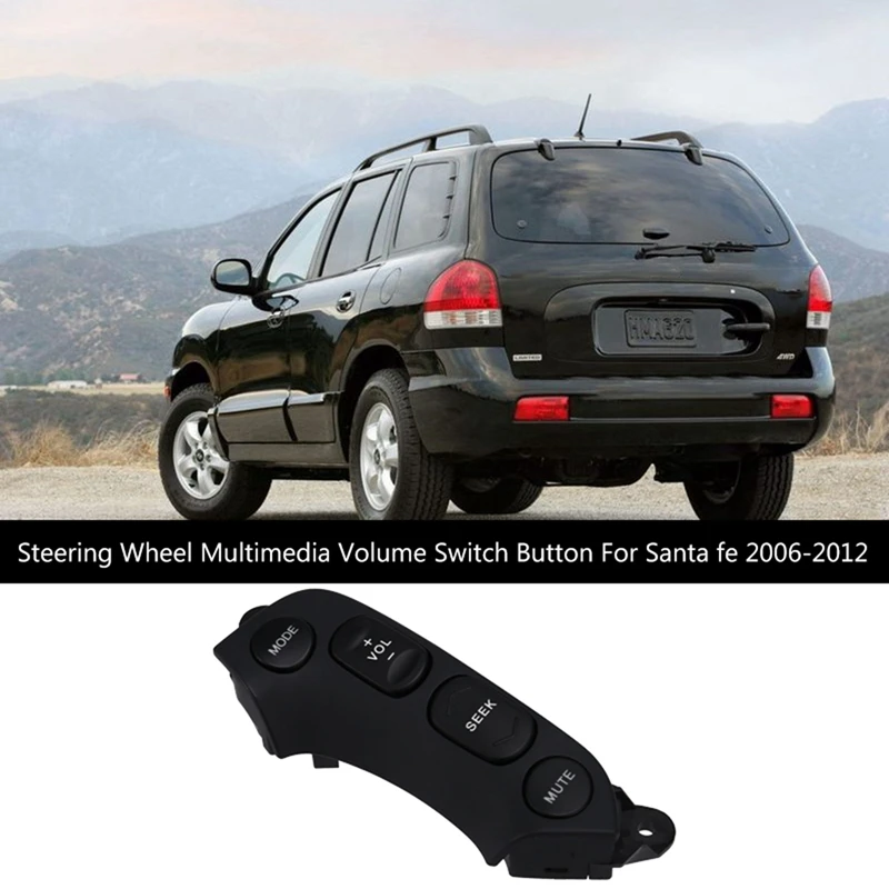 

Car Steering Wheel Multimedia Volume Control Adjustment Switch Button For Hyundai Santa Fe 2006-2012 96700-2B002