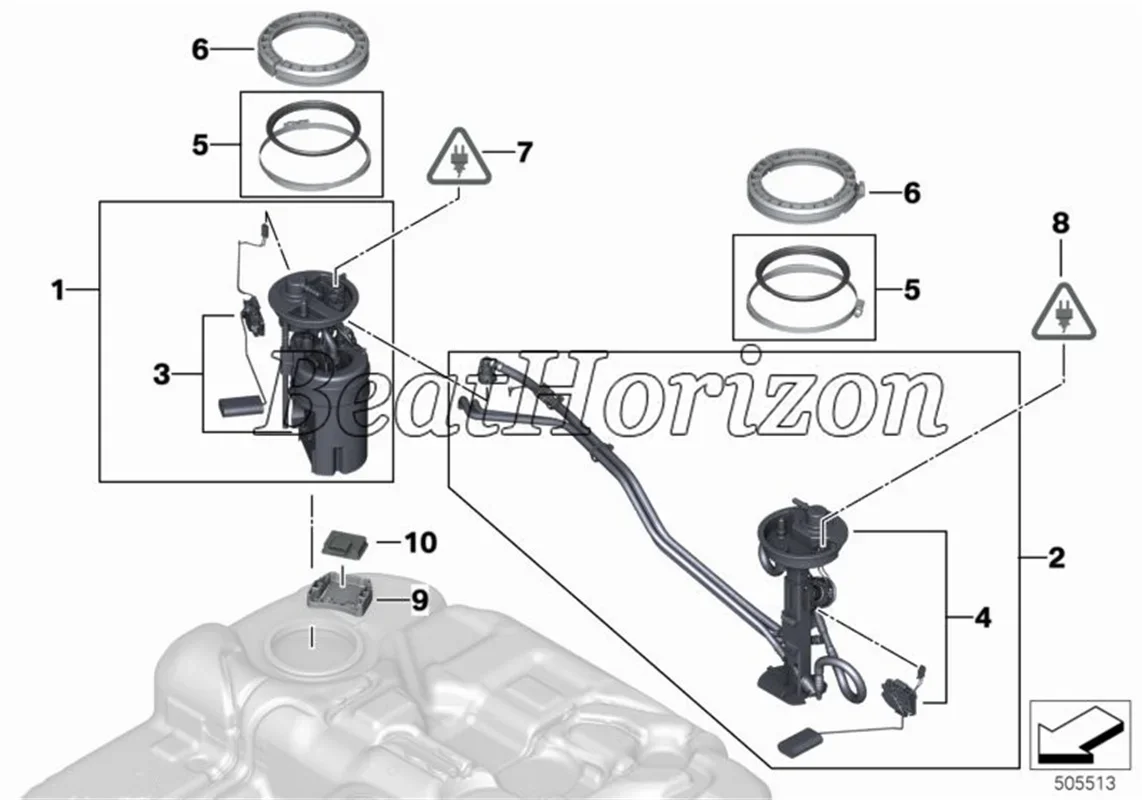 16117212585 FG1689 A46547 SP5155M Модуль топливного насоса в сборе подходит для E70 F85 E71 E72 F16 F86 X5 X6