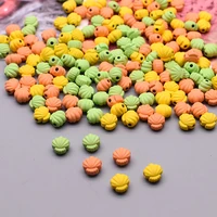 8mm diy jewelry findings metal alloy beads color shell shape beads for jewelry making diy bracelet necklace