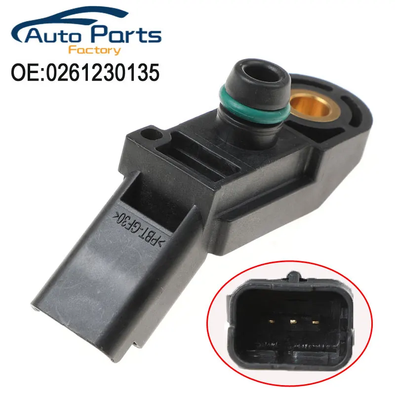 

New Intake Air Manifold Absolute Boost Pressure MAP Sensor Sender For PEUGEOT 207 207CC 3008 308 CC 5008 508 RCZ 1.6 0261230135