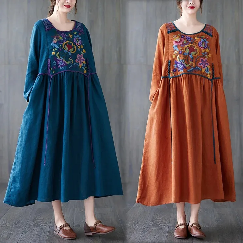 Осень/зима 2023 модная реалистичная женская одежда больших размеров в этническом