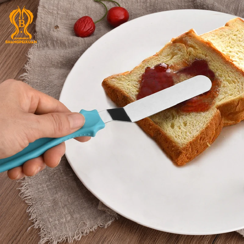 

SHANGPEIXUAN Cake Spatulas Stainless Steel Baking Pastry Tools Smooth Cream Spatula Cake Decorating Tools Butter Cream Spatulas