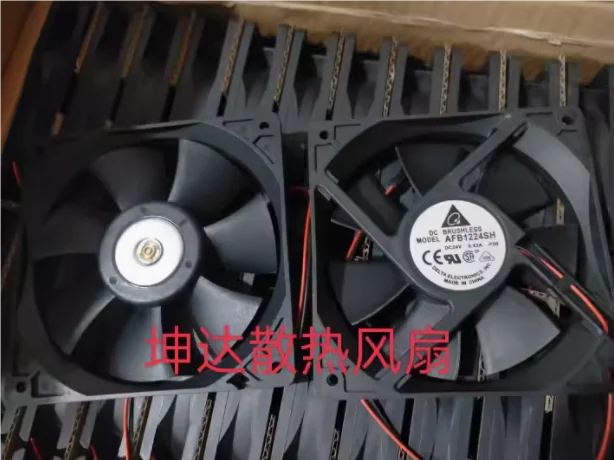 Двухпроводной охлаждающий вентилятор для сервера Delta Electronics AFB1224SH постоянный ток