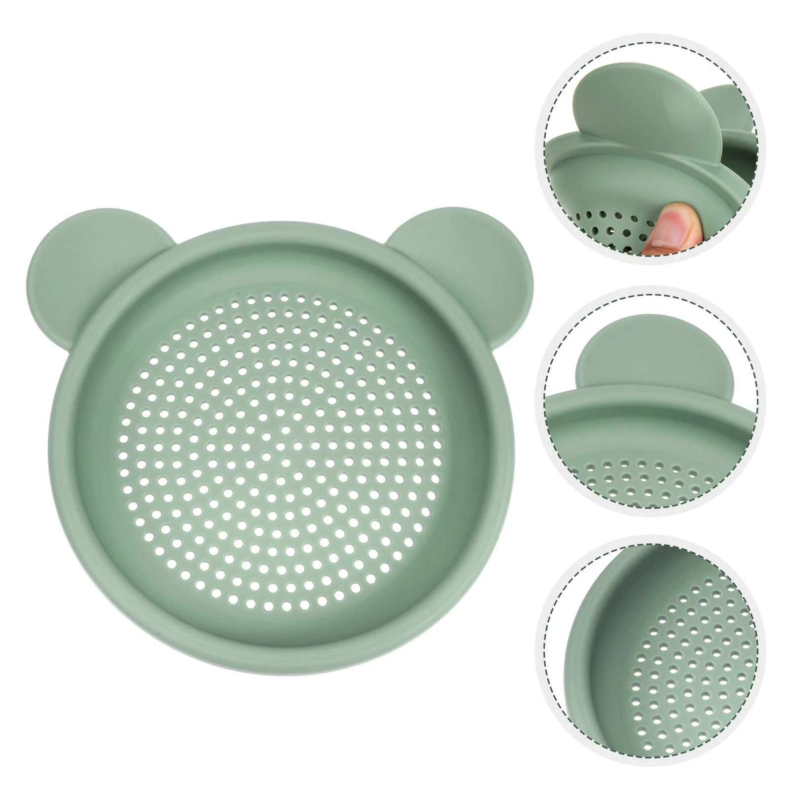 

Beach Toy Set Hourglass Sieves Toys Sand Sifting Pan Round 18X15.5CM Green Silica Gel Kids Plaything Parent-child