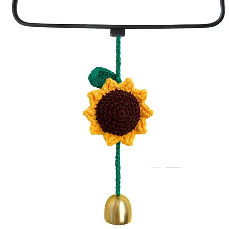 

Crochet Sunflower Cute Sunflower Pendant DIY Craft DIY Crochet Gift Knitting Pendant Decorations For Home Car
