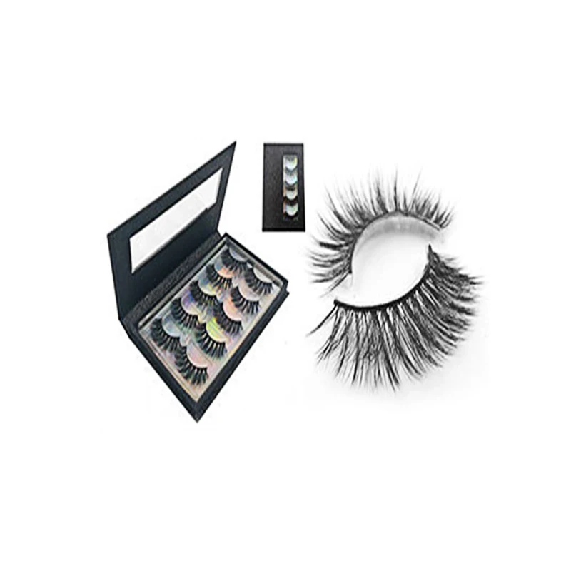 New 5/Pairs 3D Three-dimensional Natural False Eyelashes Dramatic Makeup Hand Made Reusable with Exquisite Packing Box Wholesale