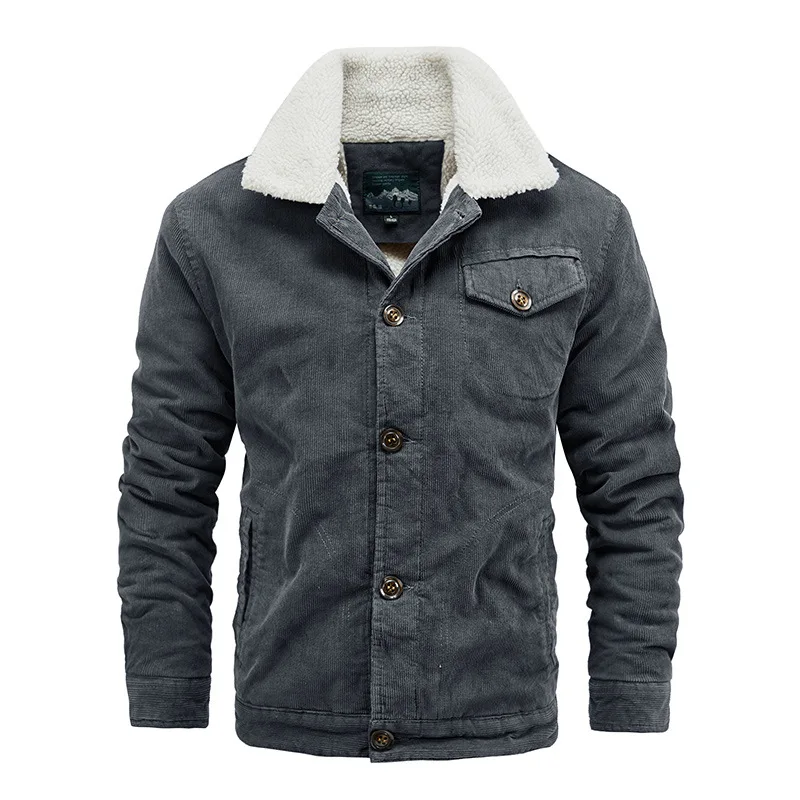Winter men's cotton coat wick down collar casual jacket youth large size cotton coat men