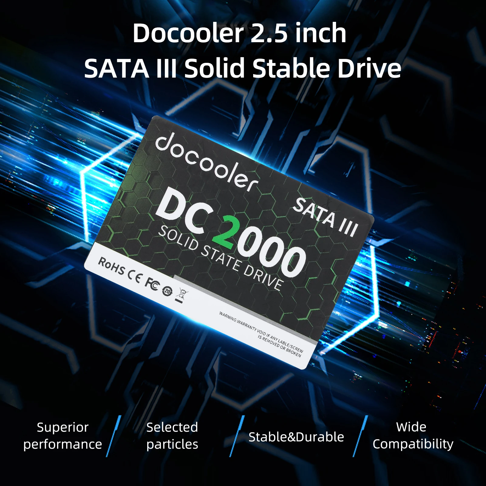 Внутренний твердый накопитель docooler DC2000 2 5 дюйма SSD SATA III 128 ГБ/256 ГБ/512 ГБ/ТБ |