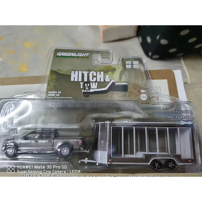 Зеленый свет 1:64 зеленая машина Wrangler Raptor пикап моделирование масштаб литой под