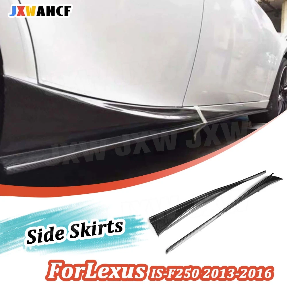 Фото Боковые накладки из карбона JXWANCF для Lexus IS250 IS350 F Sport 2013-2020, расширители боковых панелей из FRP, аксессуары для автомобиля №1