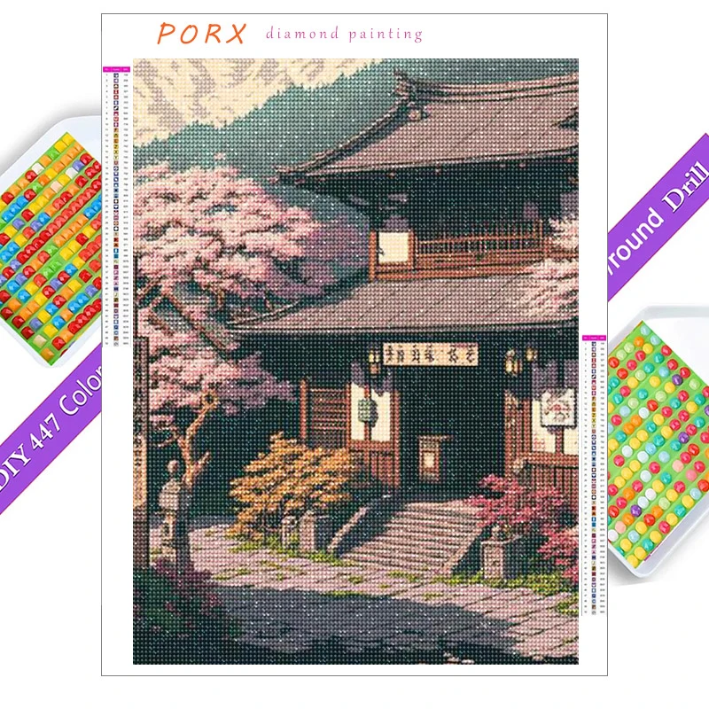 

Diamond Painting City Pixel Art Picture Cross Stitch Kit Full Diamond Round/Square Embroidery Diamond Painting Mosaic Home Decor