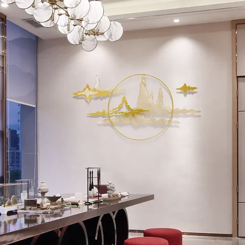 Allway Настенное украшение Подвеска Гостиная Диван Фон Свет Роскошный железный