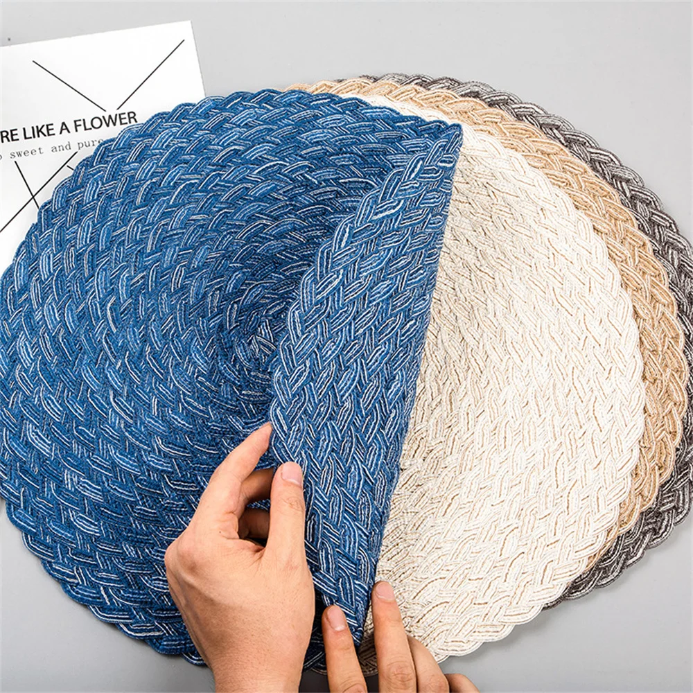 

Non-slip Mat Handwork Expert In Desktop Protection No Mildew Afraid Of Hot Hands Both Color Value And Function Knitted Mats