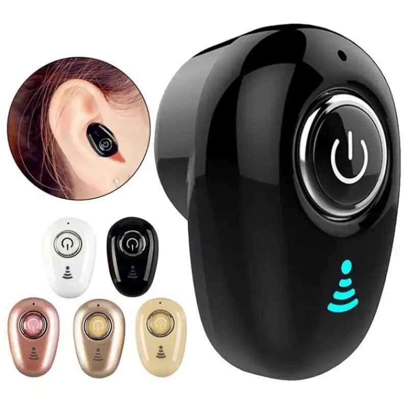 

S650 Mini Bluetooth Headset In-Ear Invisible Earbuds Handsfree Wireless Earphones With Mic Super Stereo Sports For Smart Phone