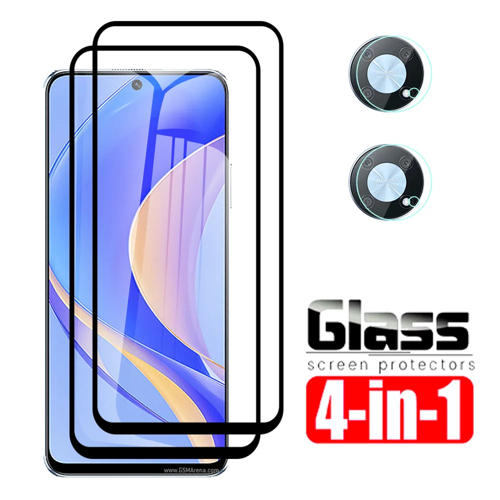 

Закаленное стекло 4 в 1 с черными краями для Huawei Nova Y90 9 SE 8i, защита объектива камеры Enjoy 50 Pro Nova9 9SE 50pro, пленка для экрана телефона