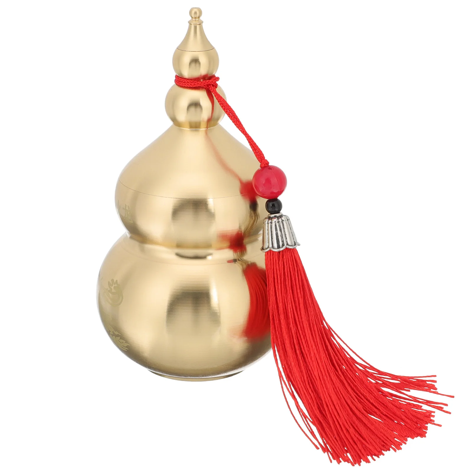 

Gourd Chinese Figurine Lucky Statue Cucurbit Lu Hu Decoration Copper Microphone Up Blow Ornament Toys Wealth Ornaments Sculpture