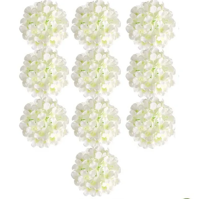 

Искусственные цветы Гортензия ЗMZQ&flw белый розовый 10 шт