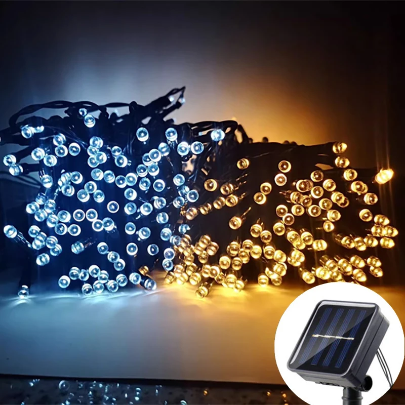 

7M/22M/32M Led Solar Light String Outdoor Waterproof Night Lamp Decor For Holiday Xmas Party Fairy Festoon Garden Garland Decor