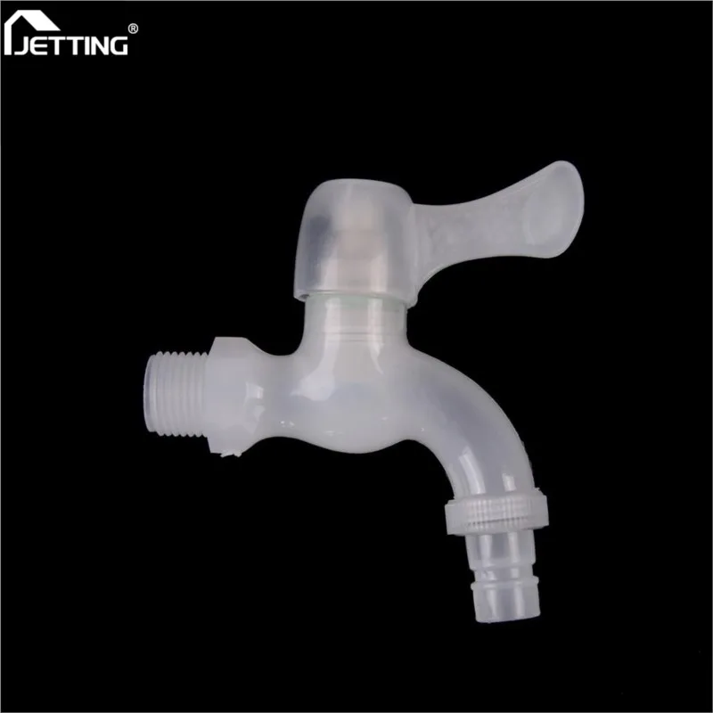 

PVC Plastic Tap PP Mini Faucet Male Thread Clear Small Bibcock Easy Install Kitchen Washing Machine Garden Home Household Tools