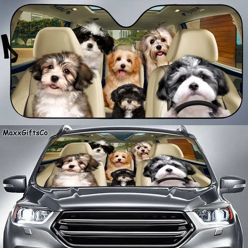 

Автомобильный солнцезащитный козырек Havanese, семейный козырек Havanese для собак, автомобильные аксессуары Havanese, подарок для влюбленных Havanese, ук...