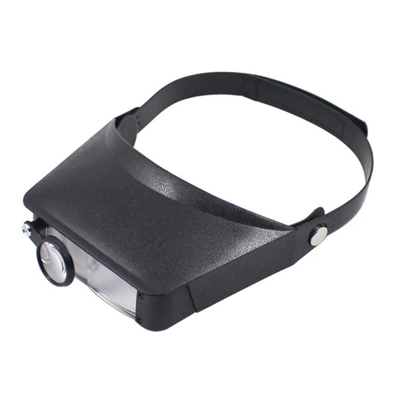 

Headband Magnifier Hands Free Jeweler Loupe Head Mount Magnifying Headset Visors Optical Glass for Reading,Repair