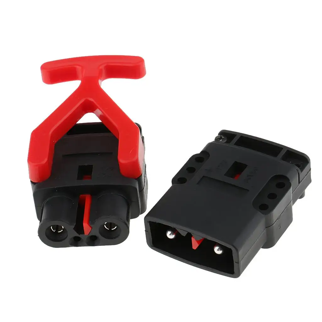 

2X Battery Quick Connect Wire Harness Disconnect Forklift Connector for Handle