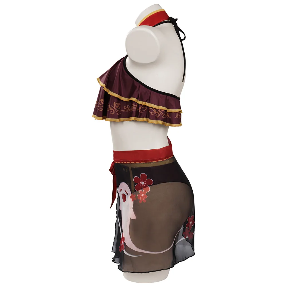 Genshin Impact HUTAO Cosplay Costume Swimsuit Outfits Halloween Carnival Suit |