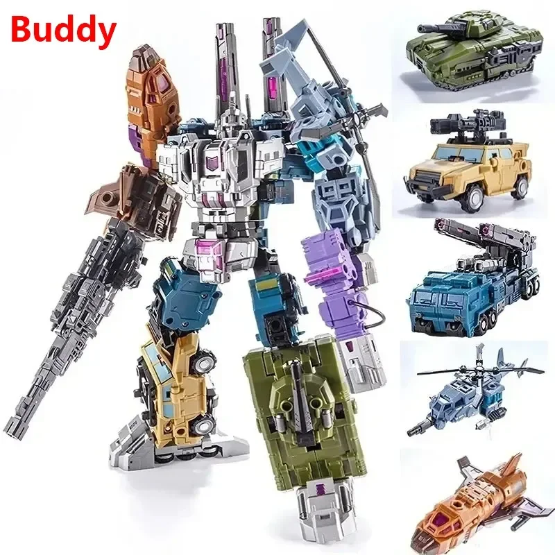 Фото Коллекционная фигурка PocketToys Transformation Bruticus 5 в 1 PT05 PT-05 Combo G1 Battle Titan 27 см, игрушка-трансформер, подарок, в наличии №5