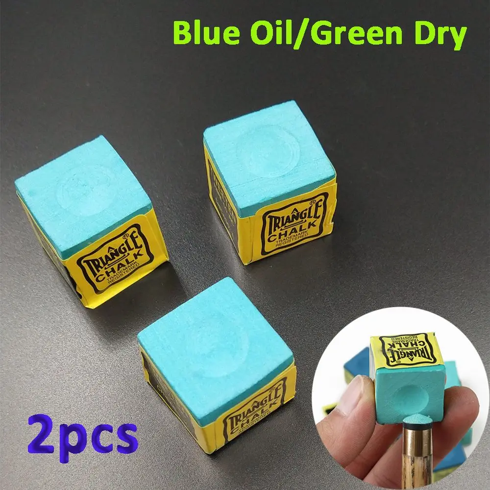 

Carbonate Blue oily Green Dry No-slip Billiards Accessories Pool Cue Chalk Billiard Chalk Tip Chalks Snooker Cue Chalk