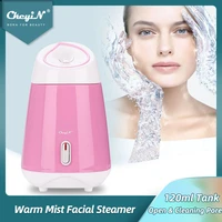 ckeyin warm water facial steamer nano ionic mist face humidifier sauna moisturizing vaporizer pore cleansing beauty skin care