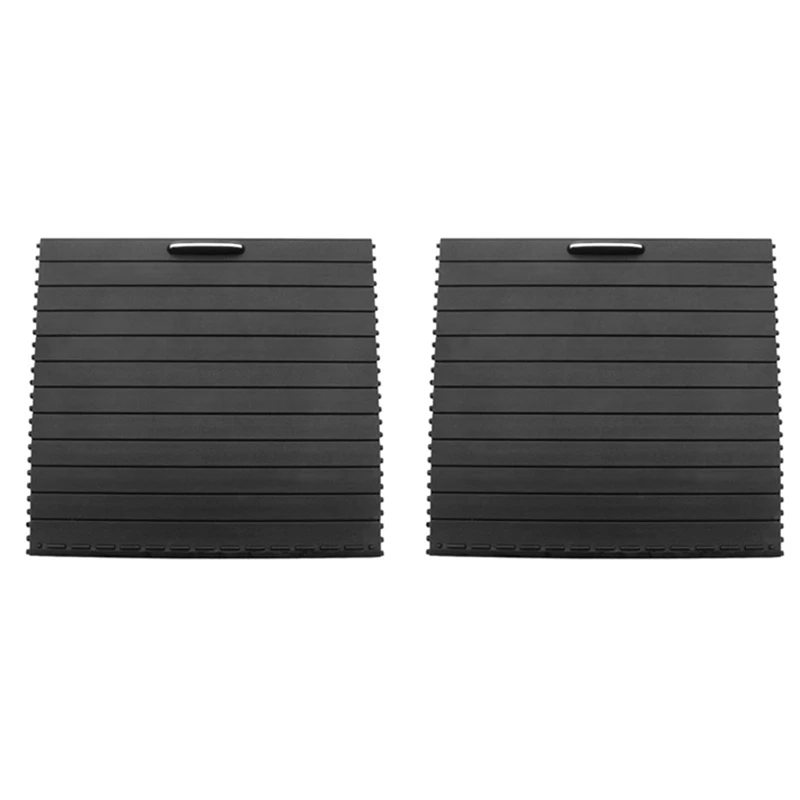 

2X Center Console Shutters Cup Holder Slide Roller Blind Cover For Mercedes Benz Ml/Gl/Gle/Gls Class W166 W292 12-18
