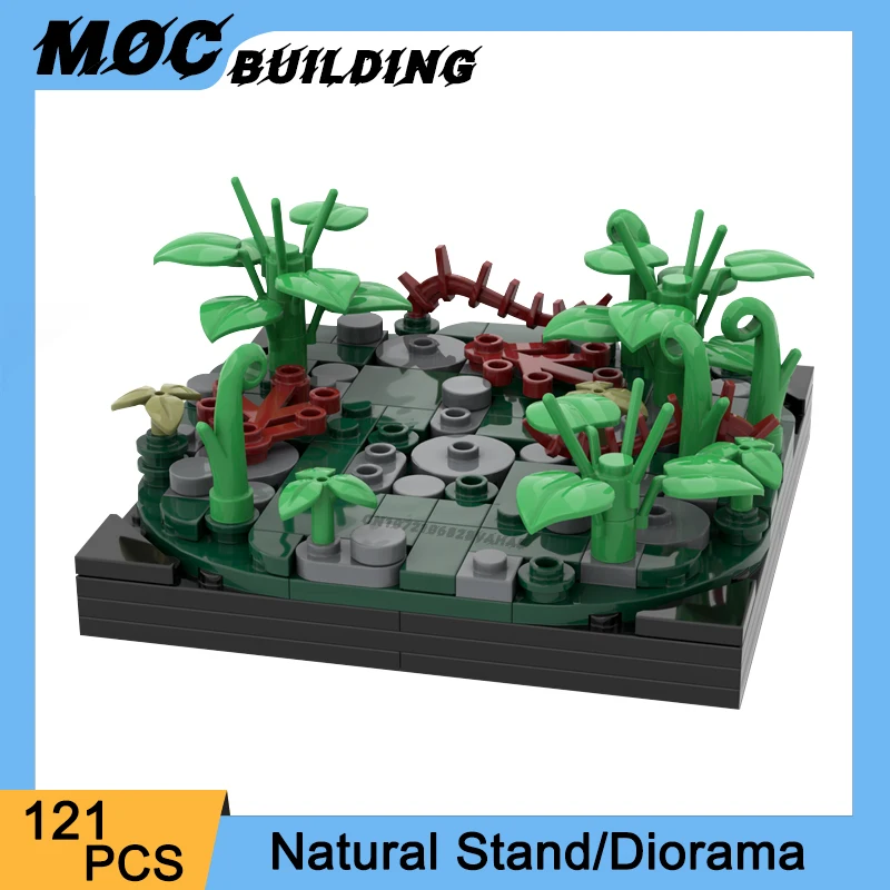 Конструктор Moc 3D модель Диона натуральная подставка кубики сделай сам креативные