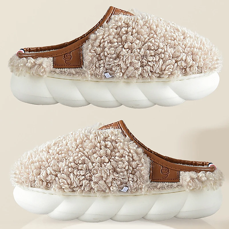 Plush Slippers for Women Indoor Light Soft Platform Winter Home Slippers Female Concise Indoor Furry Slip on Comfortable Fashion