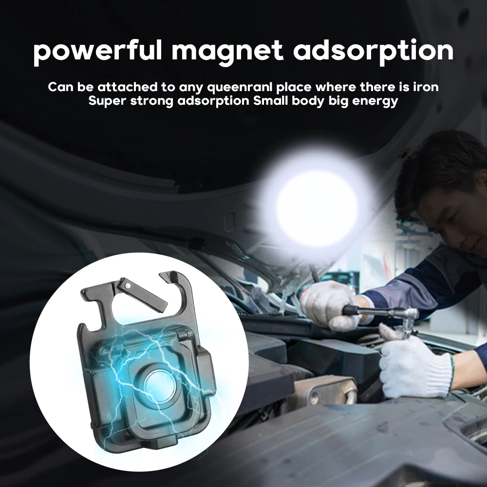 Портативный карманный светодиодный мини-фонарь для кемпинга с брелоком фонарик