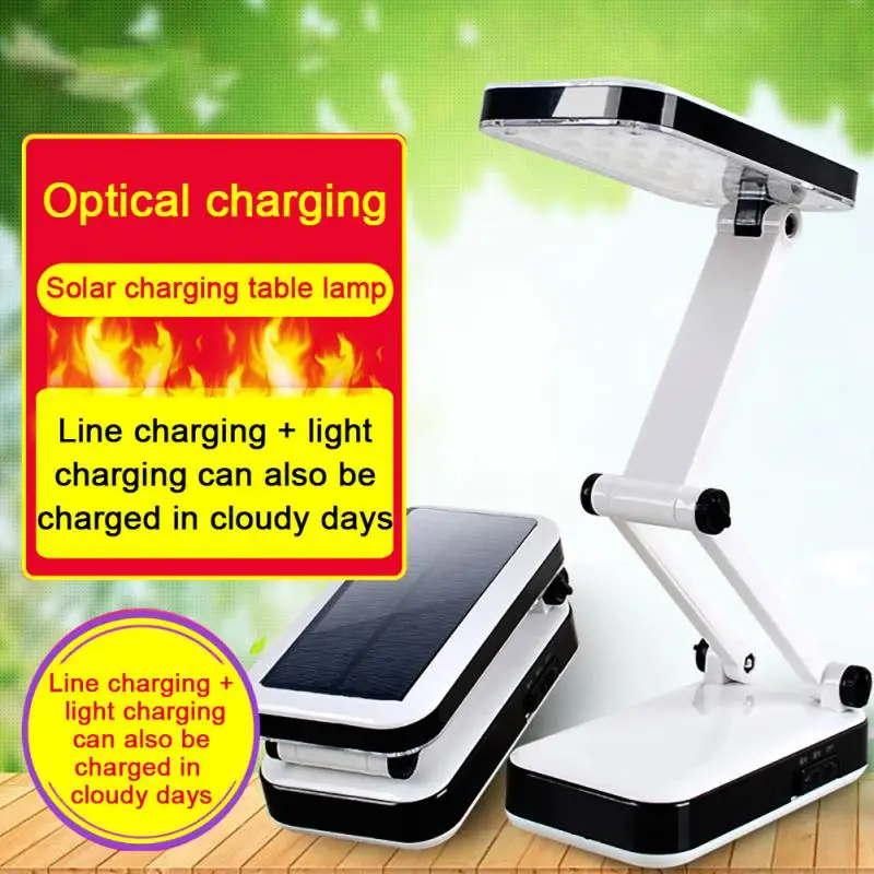 

Led Table Lamp Solar Battery Rechargeable Desk Lamp Eye Protect Study Reading Solar Light Adjustable Lamp LED Night Light