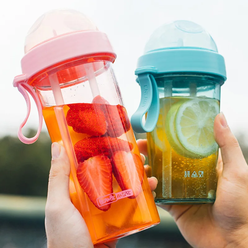 

Double Wall Tumbler Plastic Cups With Lid and Straw Cold Cup Water Bottles for Girls Free Shipping Reusable Children Cool Coffee