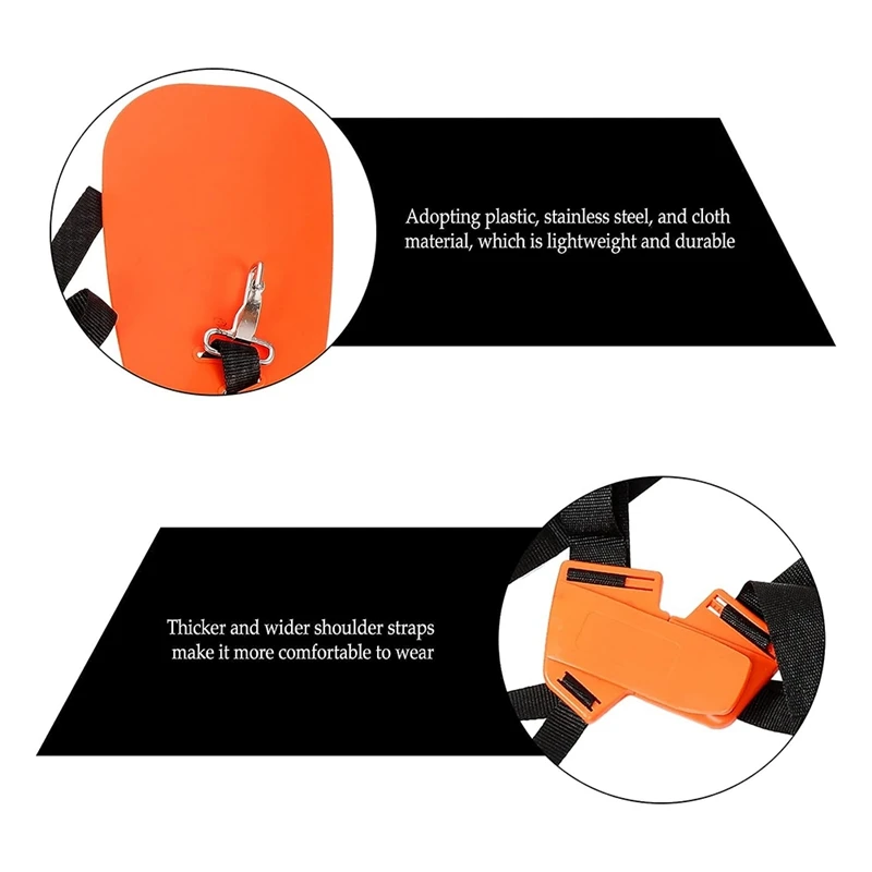 Ремень наплечный универсальный для триммера удобный нейлоновый ремень с двумя