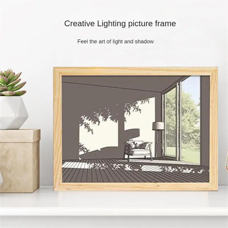 

Light Painting Frame Creative Lighting Picture Frame Dust And Moisture Prevention Small 23 17cm Creative Home Decor Art Frame