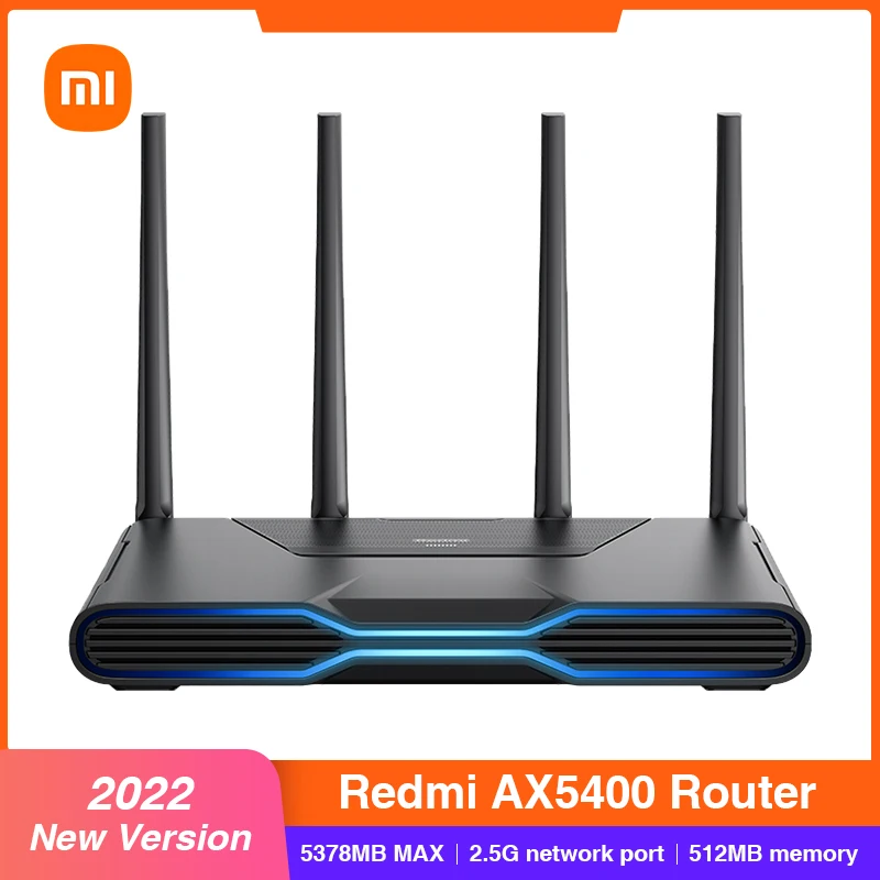 2022 Xiaomi Redmi маршрутизатор AX5400 игровой WiFi6 512 Мб Qualcomm IPQ5018 CPU сетчатый ретранслятор