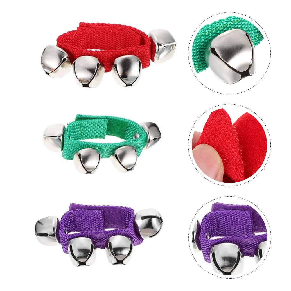 

Bells Wrist Party Bell Ankle Bracelets Jingle Percussion Christmas Shaking Bracelet Tambourine Rhythm Instruments Band Favors