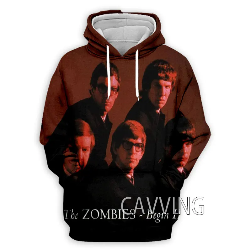 Толстовка с капюшоном для мужчин и женщин свитшот 3D принтом зомби рок худи в