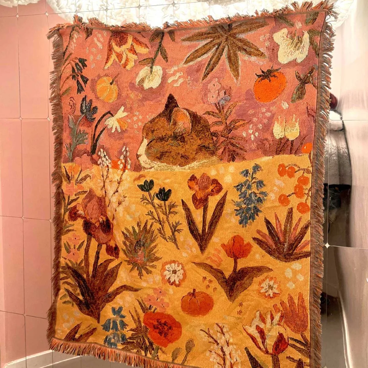 

Kawaii кот плед полиэстер/хлопок