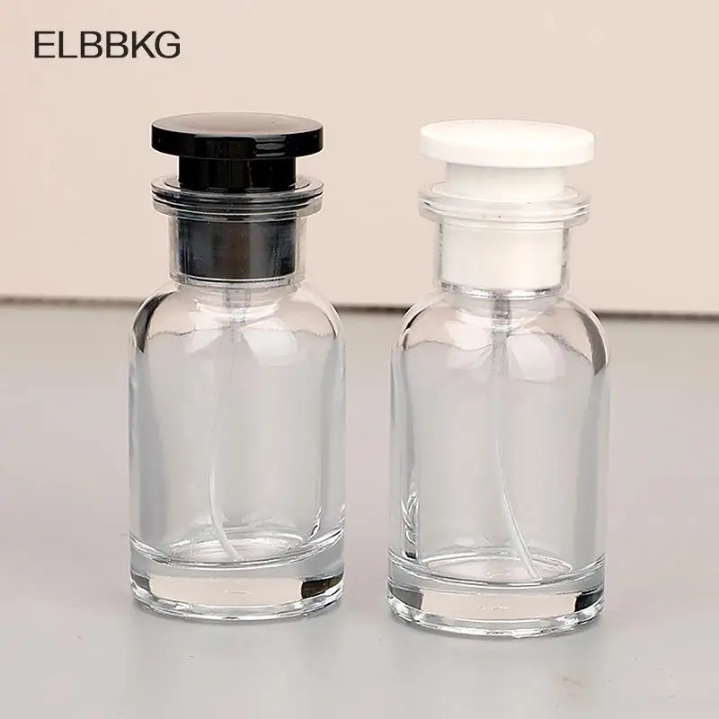 

Empty 30ml Perfume Refillable Bottle Portable Parfum Atomizer Containers Cylindrical Sub-bottle Travel Use Glass Sample Bottle